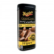 Серветки для догляду за шкіряним салоном Meguiar's G10900 Gold Class Rich Leather Wipes, 30 шт.