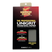 Водостійкий абразивний папір Meguiar's S3025 Unigrit Finishing Papers P3000, 14 х 22.8 см