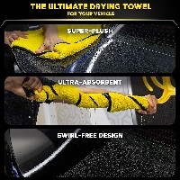 Рушник мікрофібровий для сушки Meguiar's X190400 Supreme Shine Drying Towel, 78,7x54,6 см - Фото 3