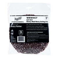 Роторний полірувальний круг вовняний з мікрофіброю Meguiar's WRWHC7 Rotary Wool Heavy Cutting Pad, 17.8 cм - Фото 2