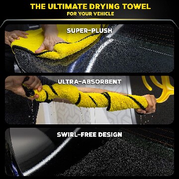 Рушник мікрофібровий для сушки Meguiar's X190400 Supreme Shine Drying Towel, 78,7x54,6 см