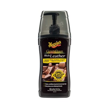 Гель 3 в 1 для догляду за шкіряним салоном Meguiar's G17914 Gold Class ™ Rich Leather Gel, 400 мл