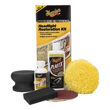 Набір для абразивного відновлення і захисту фар Meguiar's G2980 Heavy Duty Headlight Restoration Kit