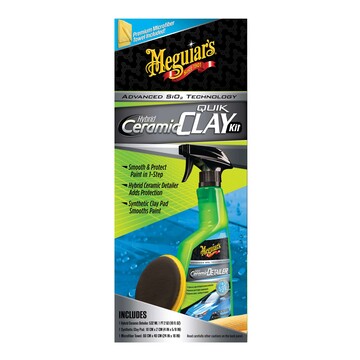 Набір для очищення кузова з ефектом кераміки Meguiar's G200200 Hybrid Ceramic Quik Clay Kit