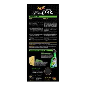 Набір для очищення кузова з ефектом кераміки Meguiar's G200200 Hybrid Ceramic Quik Clay Kit