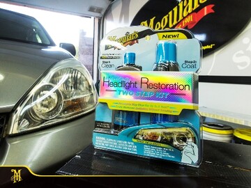 Набір для відновлення і захисту фар Meguiar's G2000 Perfect Clarity Headlight Restoration 2-Step Kit