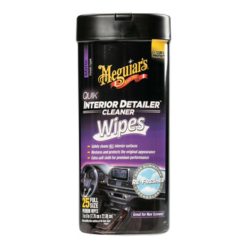 Серветки для швидкого очищення салону Meguiar's G13600 Quik Interior Detailer Cleaner 18 х 23 см, 25 шт.