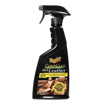 Спрей 3 в 1 для догляду за шкіряним салоном Meguiar's G10916 Gold Class Rich Leather, 450 мл
