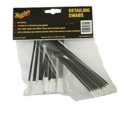 Детейлінг міні-щітки Meguiar's G301 Detailing Swabs, 20 шт.
