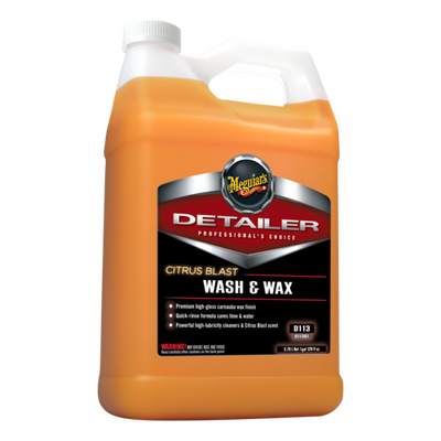 Концентрат шампунь з воском карнауба Meguiar's D11301 Detailer Citrus Blast Wash & Wax, 3.78 л