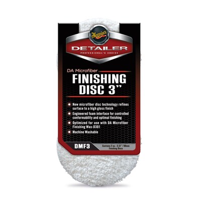 Мікрофібровий фінішний круг Meguiar's DMF3 DA Microfiber Finishing Disc 3 ", 8,6 см - 2 шт.