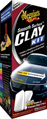 Набір для очищення кузова з ефектом поліролі Meguiars's G1016 Smooth Surface Clay Kit