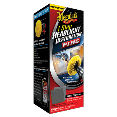 Набір для відновлення фар Meguiar's G1900K One-Step Headlight Restoration Plus Kit