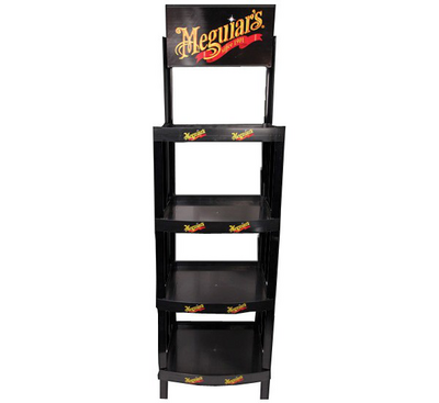 Пластиковий стенд під автохімію чорний Meguiar`s ST022 Display Rack, 206 x 38 x 52 см